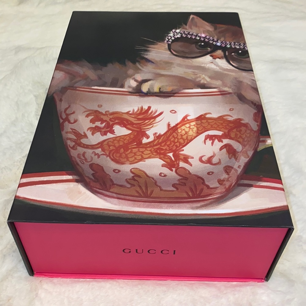 Authentic Iconic GUCCI Cat Art Box
